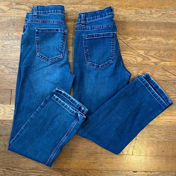 Wonder Nation Lot of 2 Straight Dark Wash Jeans Boys Size 10 - Picture 2 of 7